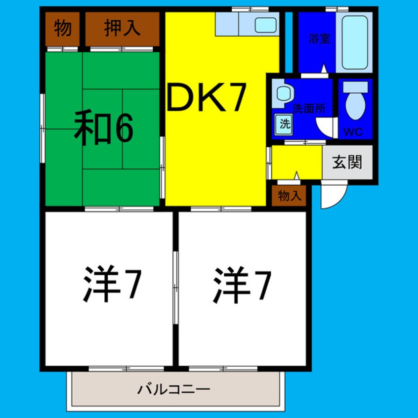 間取図 メゾンパーク中村Ａ