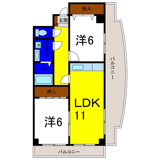 間取り図 クレール北島