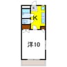 レジデンス北島 1Kの間取り