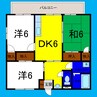 エクセレント　コンフォール 3DKの間取り