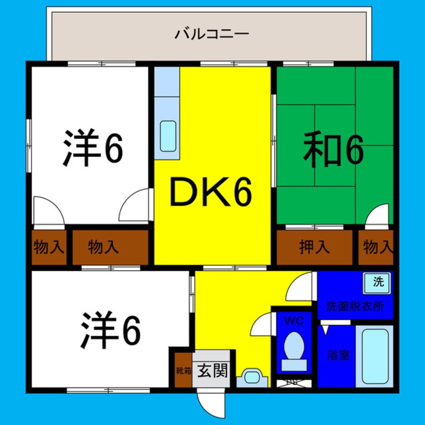 間取図 エクセレント　コンフォール