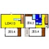 ユニキューブ川内 3LDKの間取り