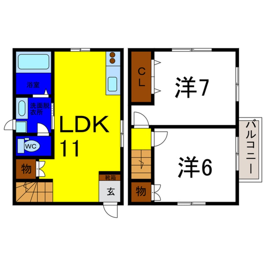 間取図 レインボータウン穂実