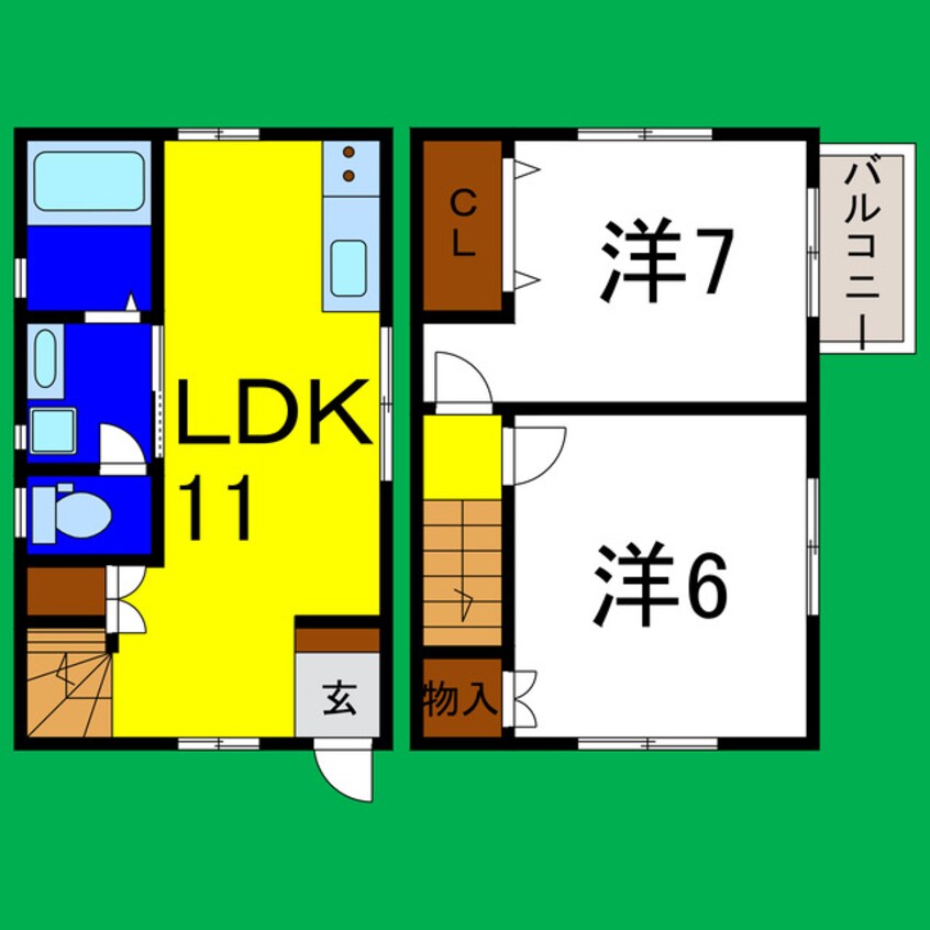 間取図 レインボータウン穂実