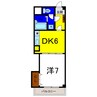 ラ・フォーレⅢ 1DKの間取り