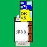 プレステージュ21Ⅰ 1DKの間取り