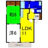 フレンドリーＡ 2LDKの間取り