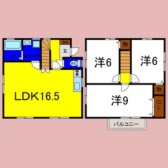 間取図 レインボータウン本須