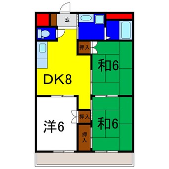 間取図 コーポエンゼル