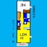 グリーンビラＢ 1LDKの間取り