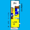 グリーンビラＢ 1LDKの間取り