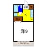 ライズコート 1Kの間取り