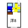 ピース・ヴィエント 1Rの間取り