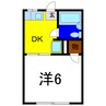 コーポＭ 1DKの間取り