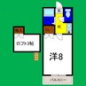 ロフトハウス川内 1Kの間取り