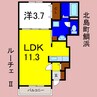 ルーチェⅡ 1LDKの間取り