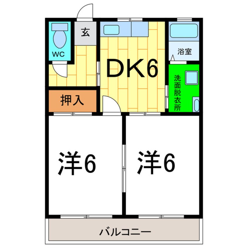 間取図 メゾンドコスモス