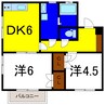 徳島バス（板野郡）/敷地橋 徒歩2分 2階 築32年 2DKの間取り