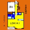 エテルノＡ 1LDKの間取り