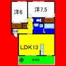 ヴィルヌーブＣ 2LDKの間取り