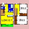 シャーメゾンクラヴィエ川内 2LDKの間取り