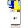 グランシャリオ藍住 1Kの間取り
