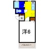 グランシャリオ藍住 1Kの間取り