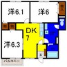 ジュネス99Ｃ 3DKの間取り