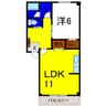 ｌｉｖｅ　ｏｎｅ 1LDKの間取り