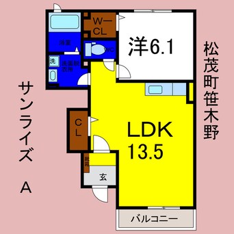 間取図 サンライズＡ