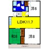 キャロン・エスポワール 3LDKの間取り
