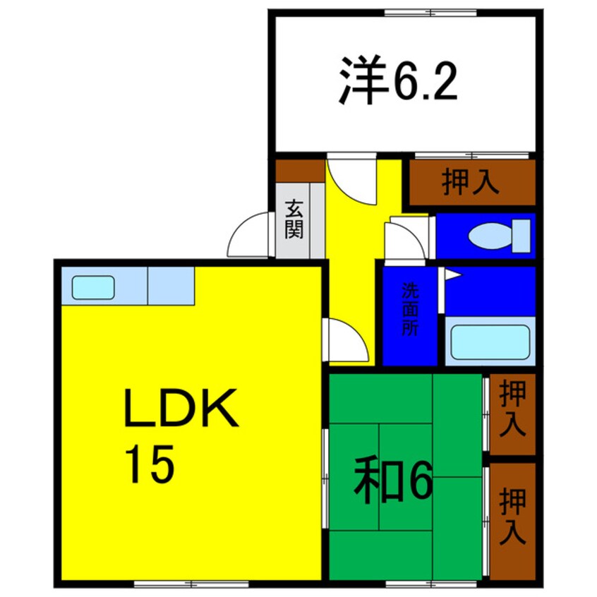 間取図 セジュール濱田Ⅰ