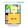 レインボーハウス 1DKの間取り