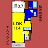 エスペランス 1LDKの間取り