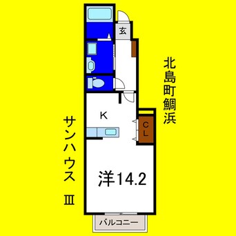 間取図 サンハウスⅢ