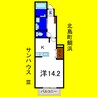 サンハウスⅢ 1Kの間取り