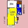 なでしこ 1LDKの間取り