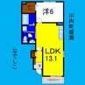 なでしこ 1LDKの間取り