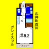 グレイスフル 1Kの間取り