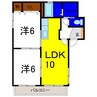 グリーンルーフ 2LDKの間取り