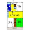 カサコモダＰＡＲＴ5 3LDKの間取り