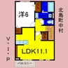 Ｖ．Ｉ．Ｐ． 1LDKの間取り