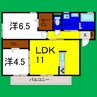 トアエーユＢ 2LDKの間取り