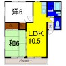 イノセントコーポ 2LDKの間取り