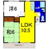 イノセントコーポ 2LDKの間取り