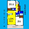 カーサ・セレーノＢ 2LDKの間取り