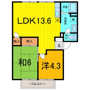 間取図 アゼリアパークハウスＡ