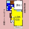 アルフォート藍住 1LDKの間取り