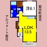 アルフォート藍住 1LDKの間取り