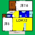 ソレイユ藍住の間取図